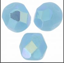 Perles facettes 4mm Turquoise opal AB  x50