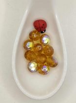 Perles facettes 8mm Topaz AB x10