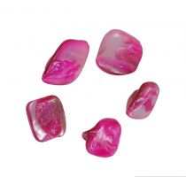 Perles Gros Chips Coquillage nacre rose x5
