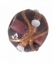 Perles rondes indiennes amethyste 15mm x1