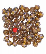 Perles rondes indiennes bleu lagon 12mm x1