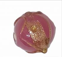 Perles rondes indiennes Rose 15mm 