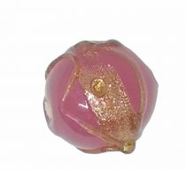 Perles rondes indiennes Rose 15mm 