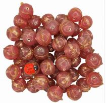 Perles rondes indiennes Rose 15mm x1