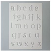 Pochoir Alphabet Minuscule 15x21 cm Efco