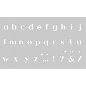 Pochoir Décor Alphabet Minuscule 12 x 20 cm Graine Créative