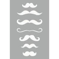Pochoir Moustaches 10x15 cm Artémio