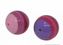 Polaris ronde 20mm rose/violet x1