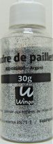 Poudre de paillettes argent 30 grs x1