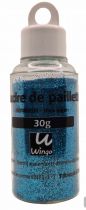 Poudre de paillettes bleu lagon 30 grs x1