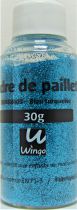 Poudre de paillettes bleu turquoise 30 grs x1