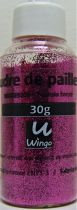 Poudre de paillettes fuchsia foncé 30 grs x1