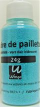 Poudre de paillettes iridescente vert clair 24 grs x1