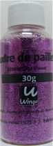 Poudre de paillettes mauve 30 grs x1