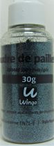 Poudre de paillettes noir / gris 30 grs x1