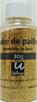 Poudre de paillettes or foncé 30 grs x1