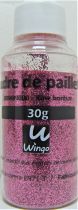 Poudre de paillettes rose bonbon 30 grs x1