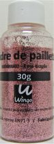 Poudre de paillettes rose dragée 30 grs x1