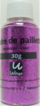 Poudre de paillettes violet 30 grs x1