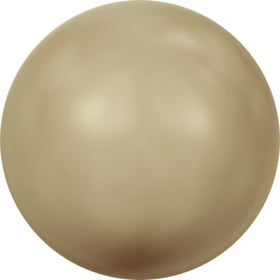 Ronde nacr�e 5810 10mm Crystal Vintage Gold Pearl x1 Swarovski