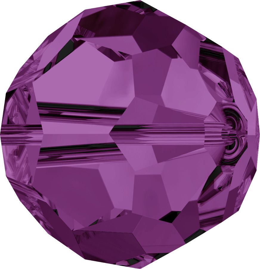 rondes facettee 5000 Amethyst 2mm cristal swarovski