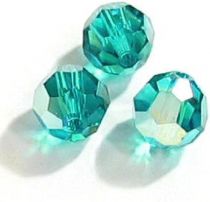 Rondes 5000 Blue Zircon AB 6mm x6 Cristal Swarovski