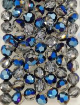 Rondes 5000 Crystal M&eacute;tallic Blue 2X 4mm x20 Cristal Swarovski