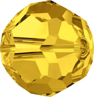 Rondes 5000 Light Topaz 6mm x6 Cristal Swarovski