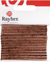 Ruban De Lige Plat Brun-Noisette 3mm - 1.50m