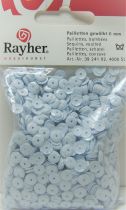 Sequins paillettes bombs rayher 6mm blanc 4000 pices