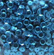 Sequins paillettes bombés rayher 6mm bleu 4000 pièces