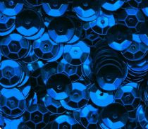 Sequins paillettes bombés rayher 6mm bleu foncé 4000 pièces