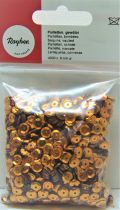 Sequins paillettes bombs rayher 6mm cuivre 4000 pices