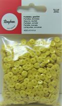 Sequins paillettes bombs rayher 6mm jaune 4000 pices