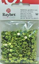 Sequins paillettes bombs rayher 6mm olive 4000 pices