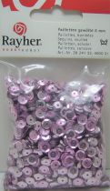 Sequins paillettes bombs rayher 6mm rose fonc 4000 pices
