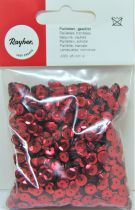 Sequins paillettes bombs rayher 6mm rouge 4000 pices