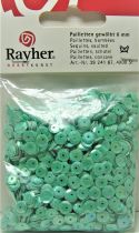 Sequins paillettes bombs rayher 6mm vert iris 4000 pices