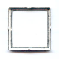 Serti Cabochon 20x20 mm Carr� argent x1
