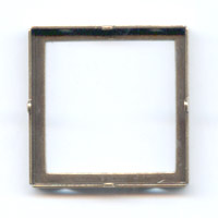 Serti Cabochon 20x20 mm Carr� bronze x1
