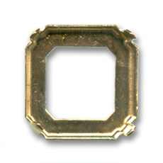 Serti Cabochon 4675. 23x23 mm Carr� Bronze x1