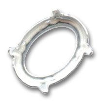Serti griffes argent�-cabochon 4120-18x13 mm Swarovski x1