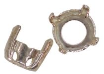 Serti griffes cabochon-argent&eacute; 1088-8mm Swarovski x1