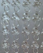 Stickers 84 t&eacute;tines argent&eacute;es