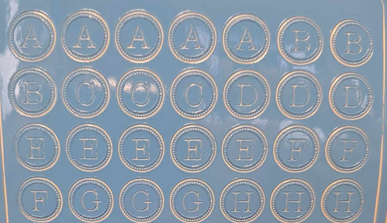 Tampons Alphabet & Chiffres Pour Argile - Lot De 36 Lettres Majuscules - Pour Poterie, Céramique, DIY - Plastique Durable