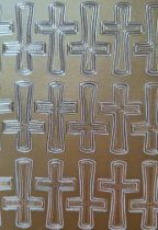 Stickers communion et confirmation 36 croix dor&eacute;