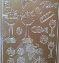 Stickers communion et confirmation dor&eacute;