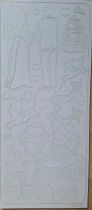 Stickers mariage blanches