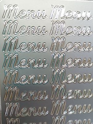 Stickers Mot \ Menu\  Argent