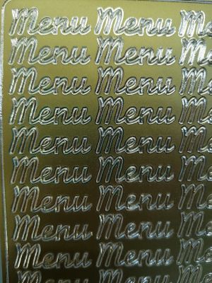 Stickers Mot \ Menu\  dor�
